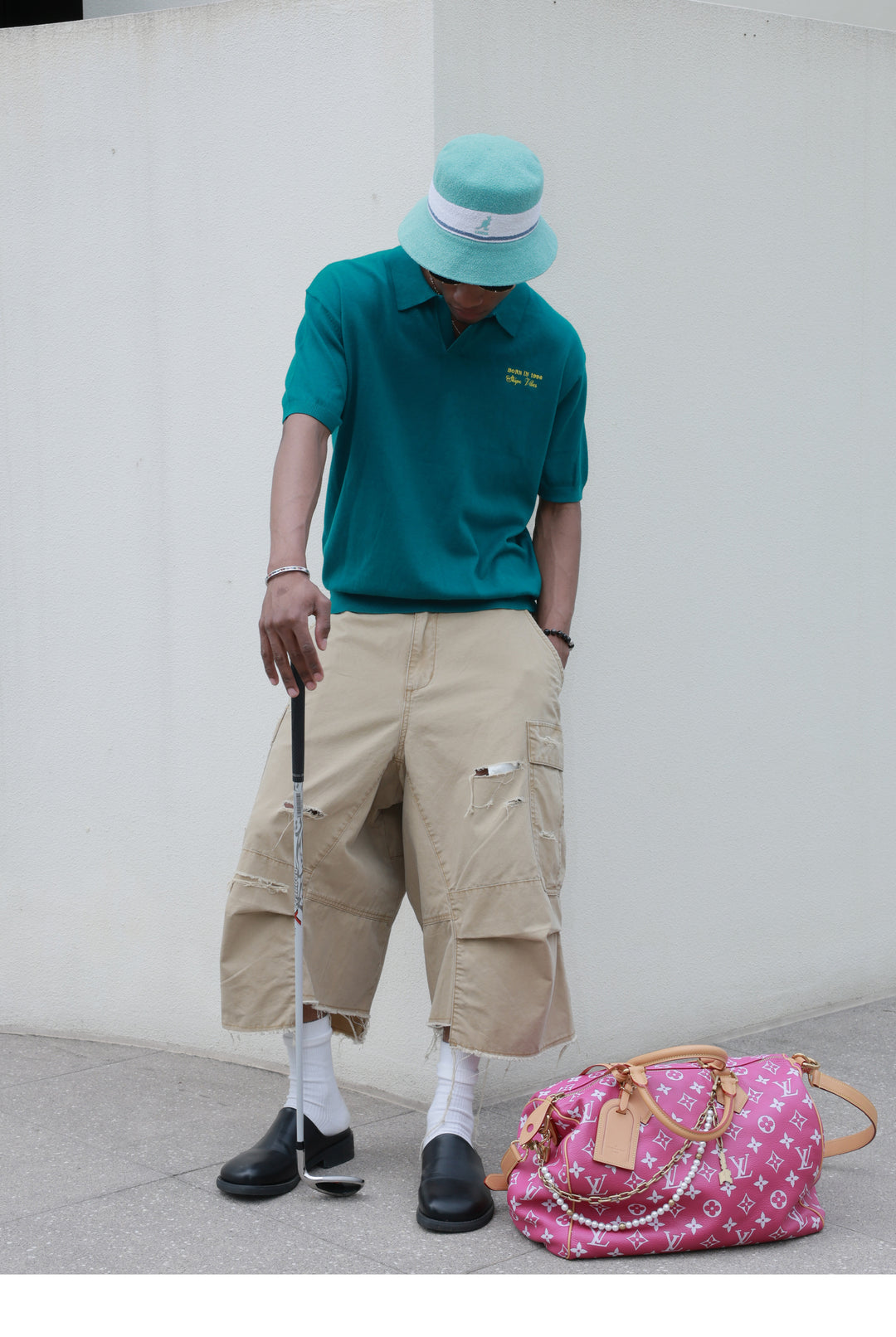 STEEPC Washed Distressed Baggy Multi Pocket Work Shorts | Face 3 Face