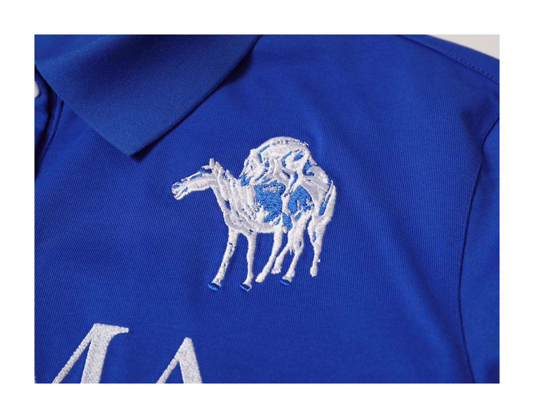 KARMANISTIC Embroidered Printed Long Sleeve Polo Shirt | Face 3 Face