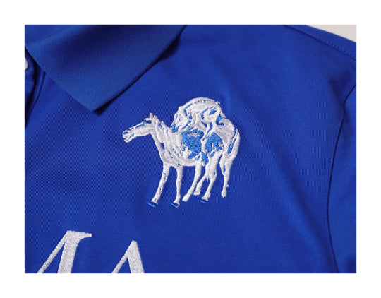 KARMANISTIC Embroidered Printed Long Sleeve Polo Shirt | Face 3 Face