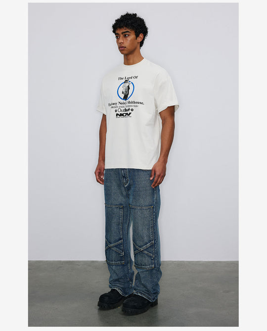 NOVACAM Fantasy Print Vintage Washed Tee | Face 3 Face