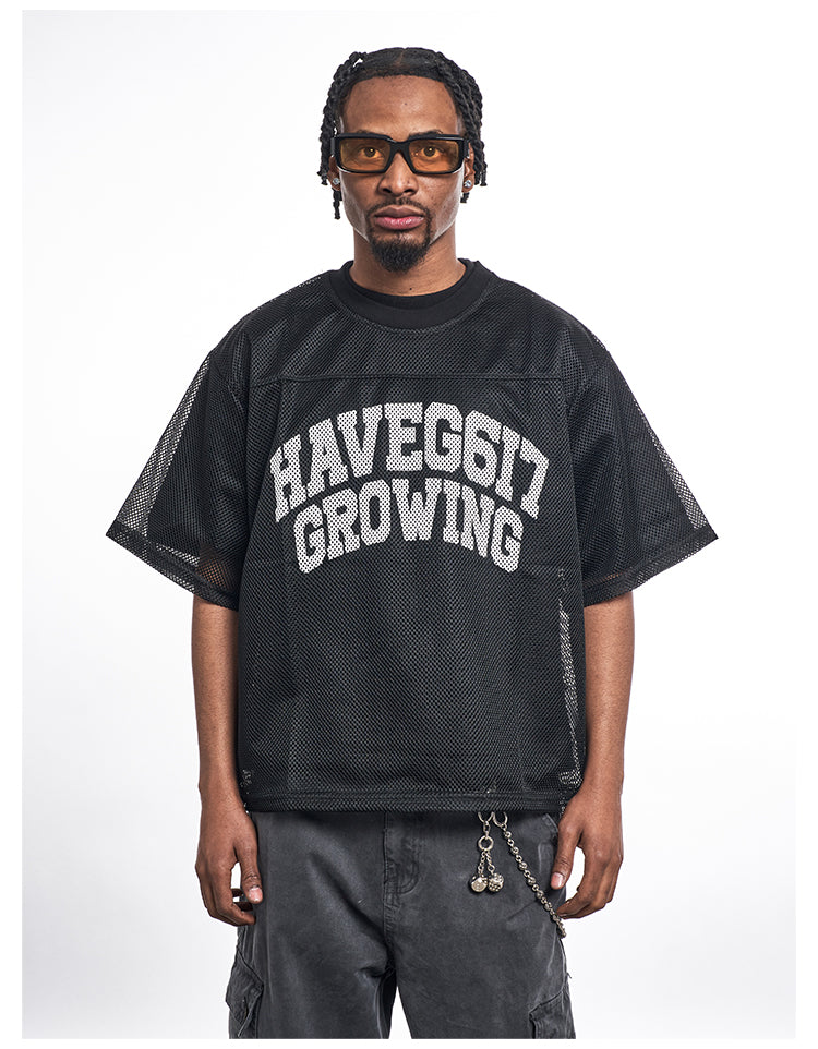 F3F Select Letter Printed Logo Mesh Hockey Jersey Tee | Face 3 Face