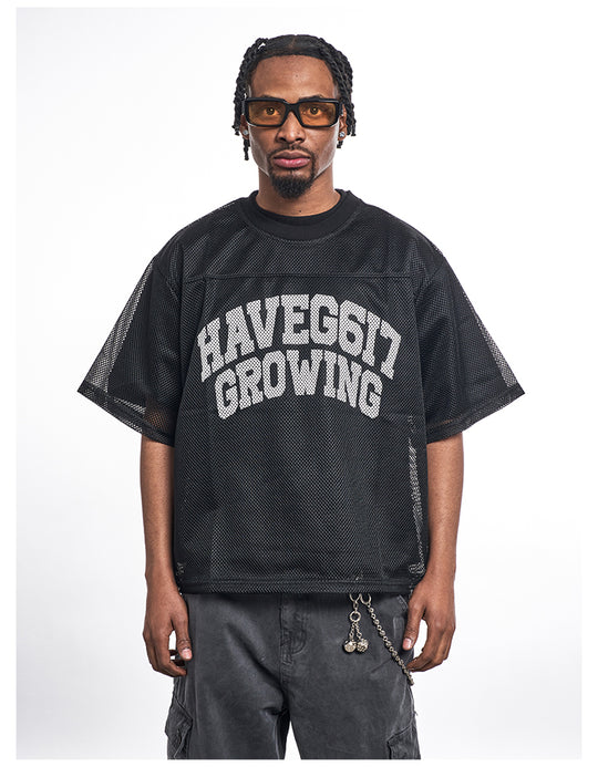 F3F Select Letter Printed Logo Mesh Hockey Jersey Tee | Face 3 Face