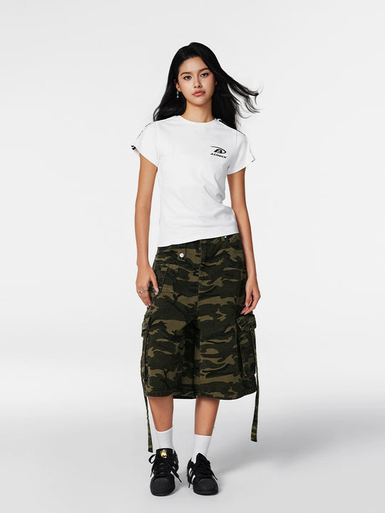 Achock Large Pockets Camouflage Cargo Shorts | Face 3 Face