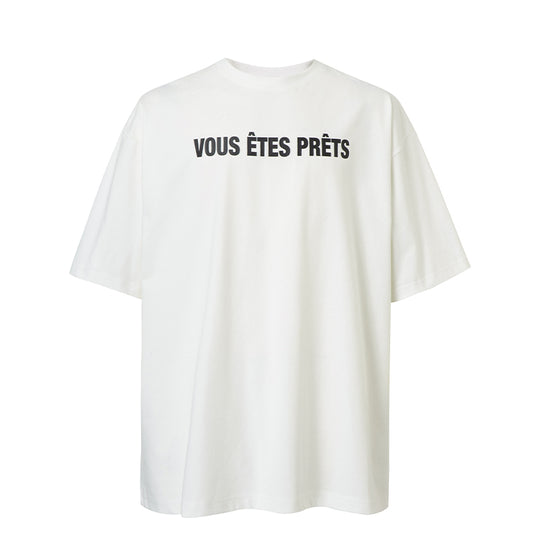 F2CE Basic Slogan Letter Printed Quick Dry Tee