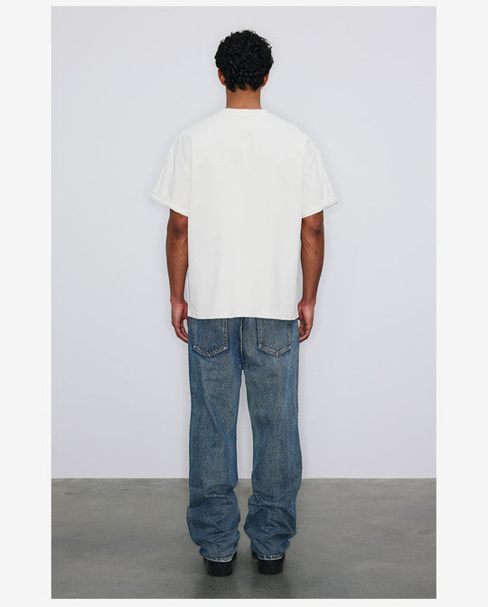 NOVACAM Musical Notes Logo Washed Reverse Stitching Tee | Face 3 Face