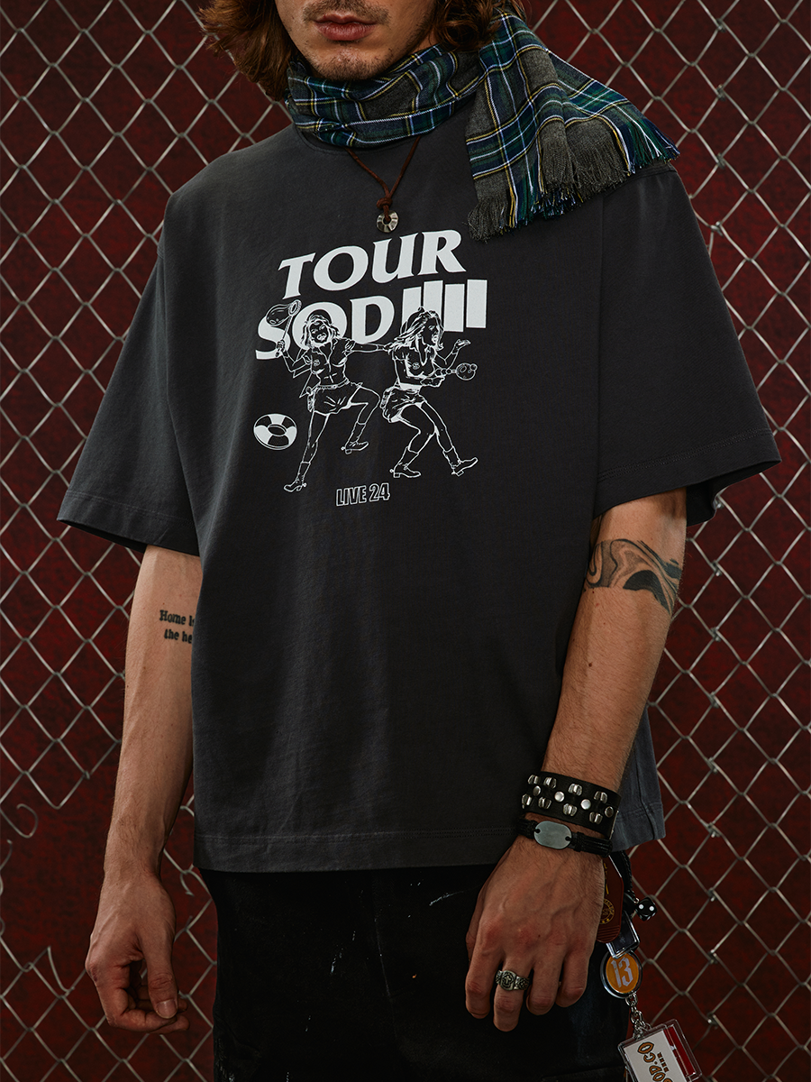 SOD Co. Tour SOD Print Vintage Washed Tee | Face 3 Face