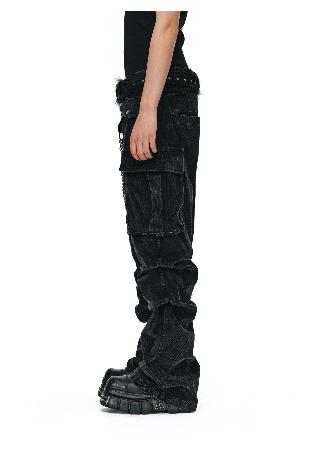 ANTIDOTE Heavy Wash Corduroy Multi Pocket Cargo Pants | Face 3 Face