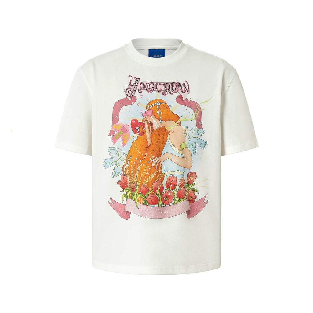 YADcrew Love Bird Print Rhinestone Tee | Face 3 Face
