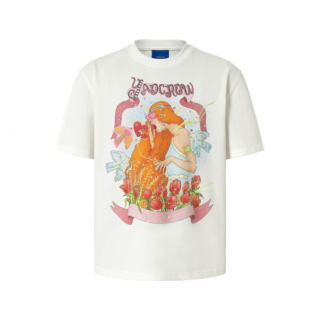 YADcrew Love Bird Print Rhinestone Tee | Face 3 Face