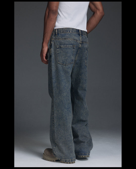 NOVACAM Frosted-Wash Flared Jeans | Face 3 Face