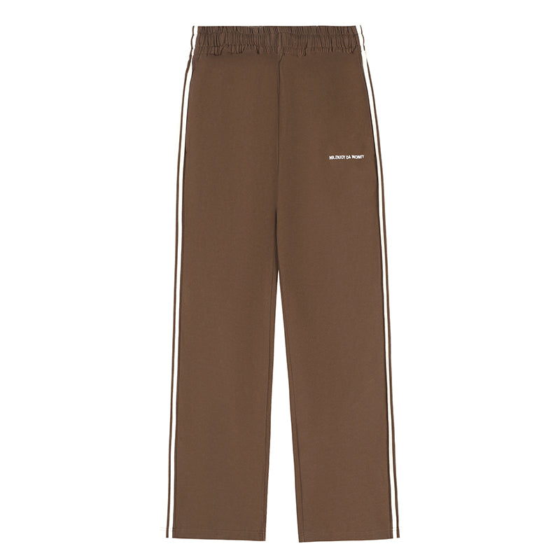 MEDM Side Striped Wide Leg Sweatpants