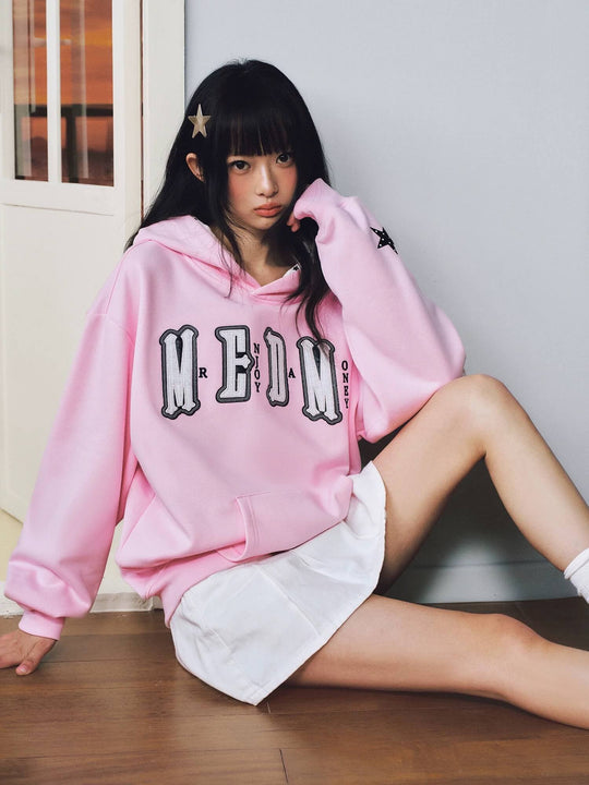MEDM Star Hood Lining Logo Patch Hoodie | Face 3 Face