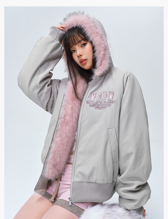 MEDM Fur-Lined Hooded Jacket | Face 3 Face