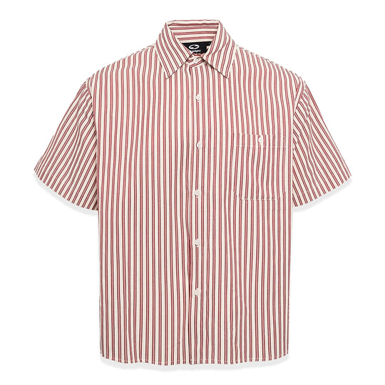 STEEPC Striped Boxy Wide Short Sleeve Shirt | Face 3 Face