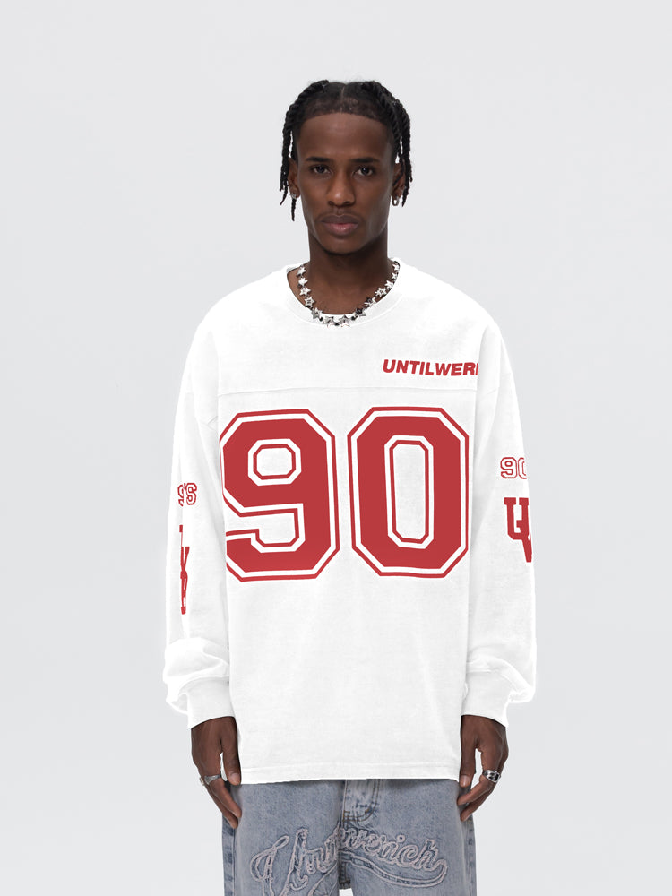 UNTILWERICH 90 Logo Hockey Long Sleeve Jersey Tee | Face 3 Face