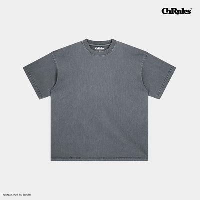 Cashrules / CHRULES Washed Old Solid Color Tee | Face 3 Face
