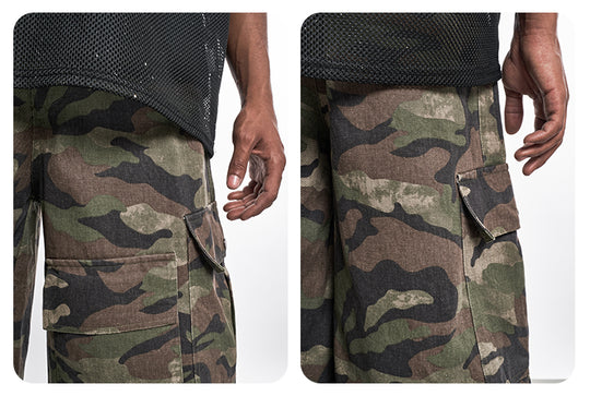 F3F Select Functional Camouflage Baggy Shorts | Face 3 Face