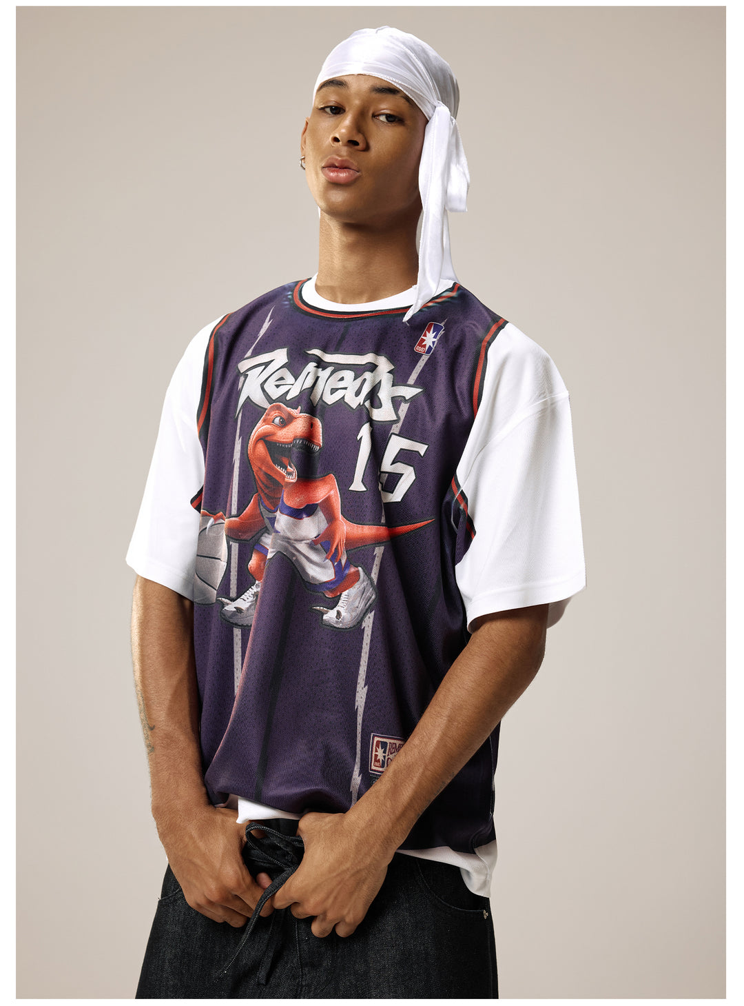 Remedy Dinosaur Jersey Digital Print Tee | Face 3 Face