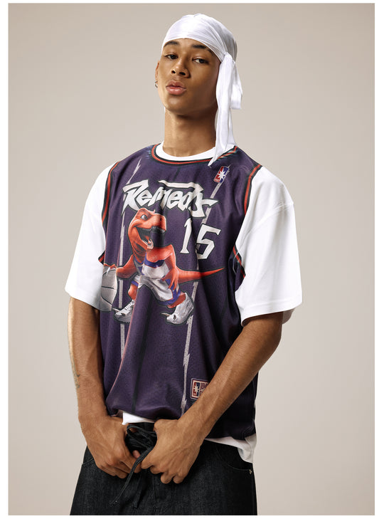 Remedy Dinosaur Jersey Digital Print Tee | Face 3 Face