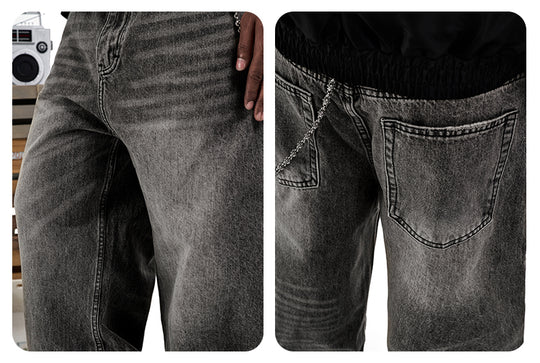 F3F Select Smoky Gray Washed Baggy Jeans | Face 3 Face