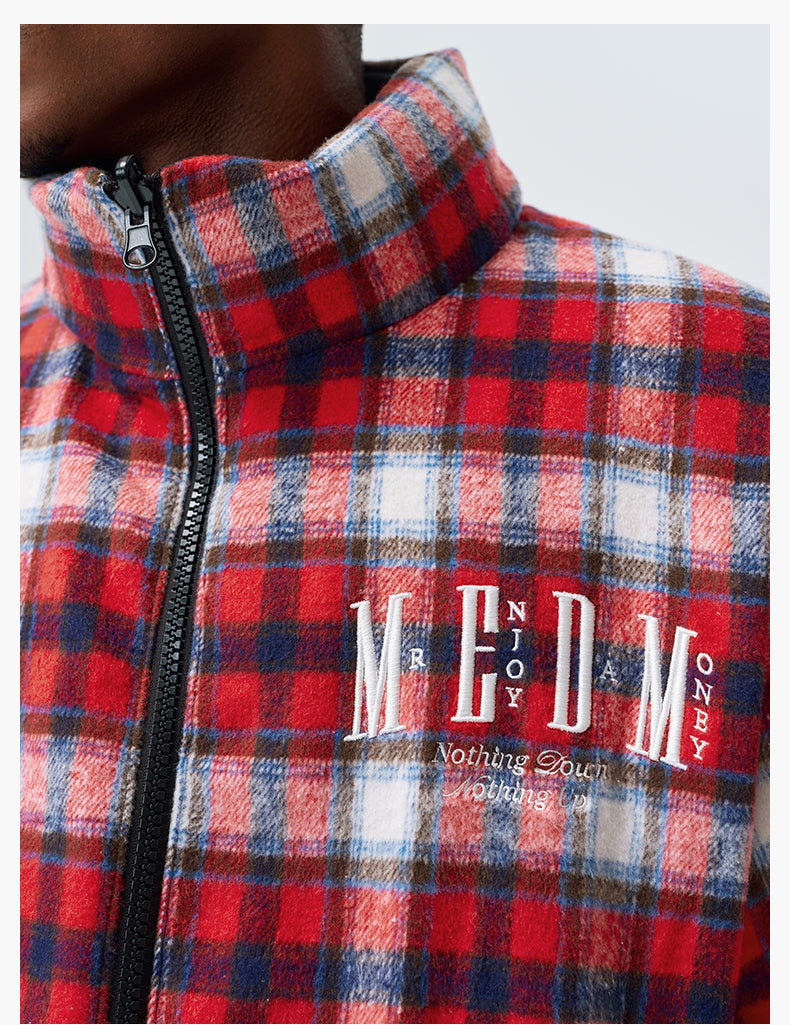 MEDM Plaid Reversible Down Jacket | Face 3 Face