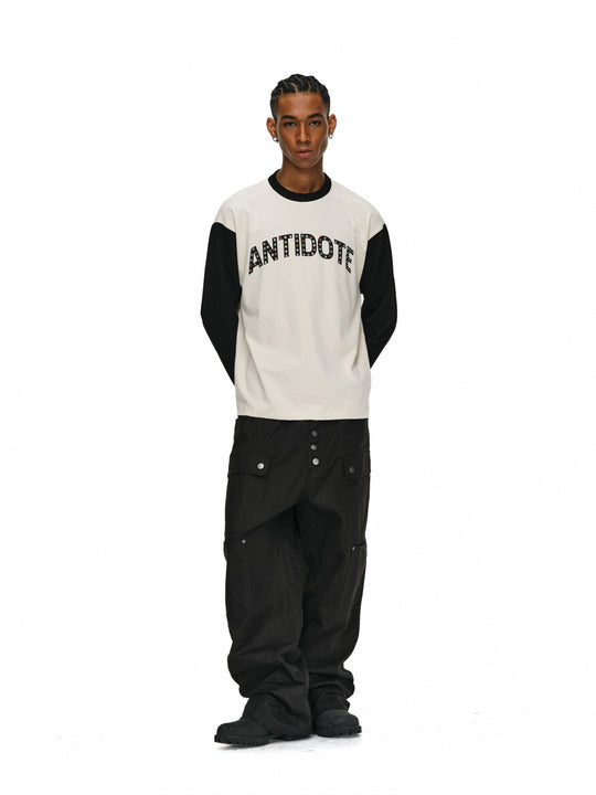 ANTIDOTE Color Stone Studded Long Sleeve Tee | Face 3 Face