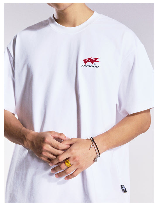 Remedy Flocking Logo Print Tee | Face 3 Face