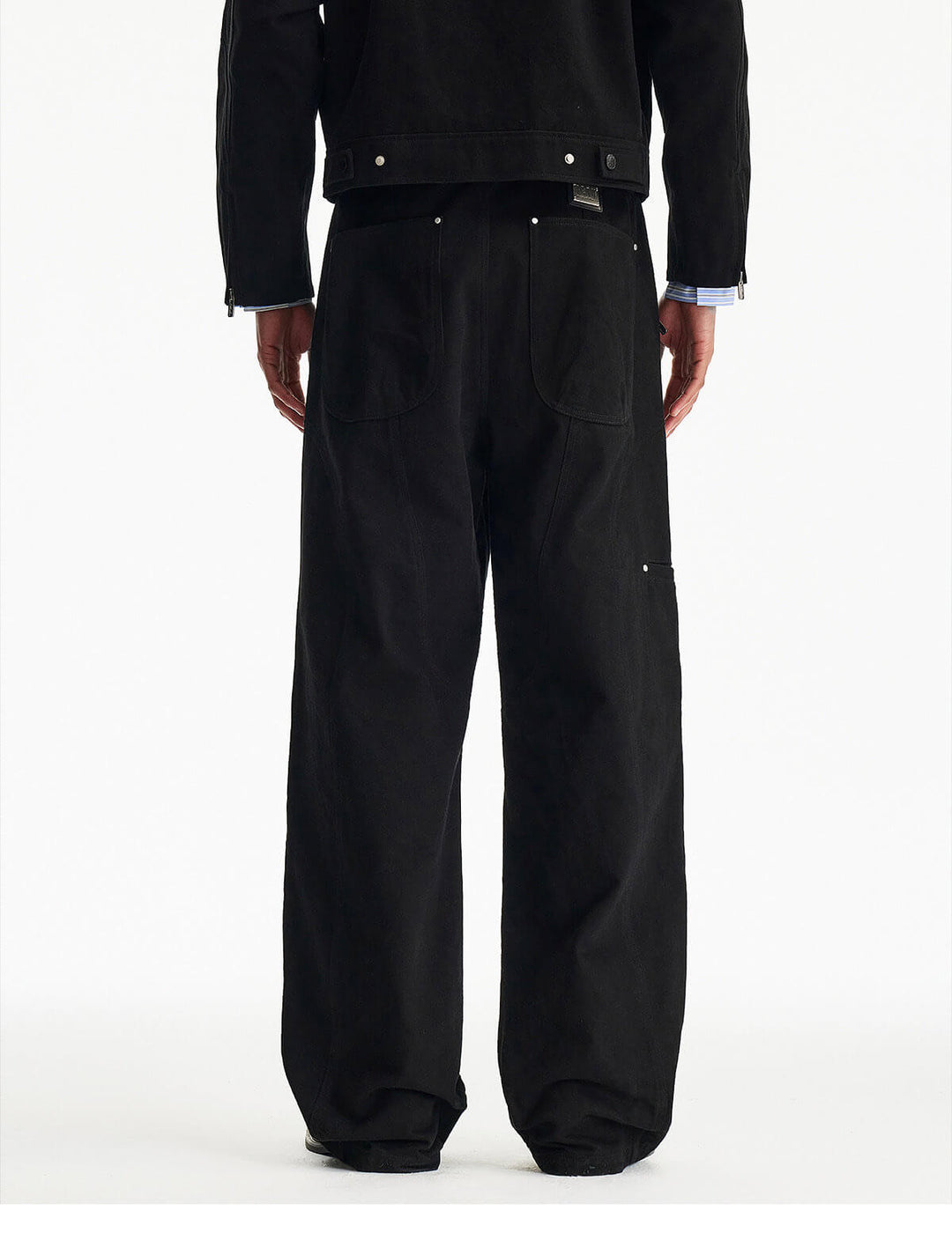 MEDM Structured Zip Pocket Work Pants | Face 3 Face
