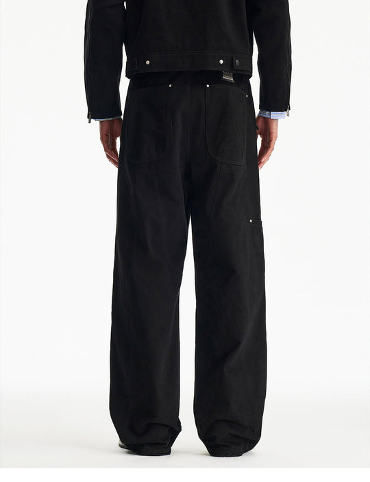 MEDM Structured Zip Pocket Work Pants | Face 3 Face