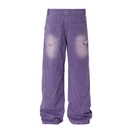 JHYQ Sand Washed Gradient Denim Jeans