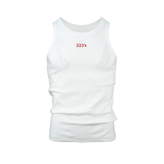 TGFCLUB 223 Logo Embroidered Slim Tank Top | Face 3 Face