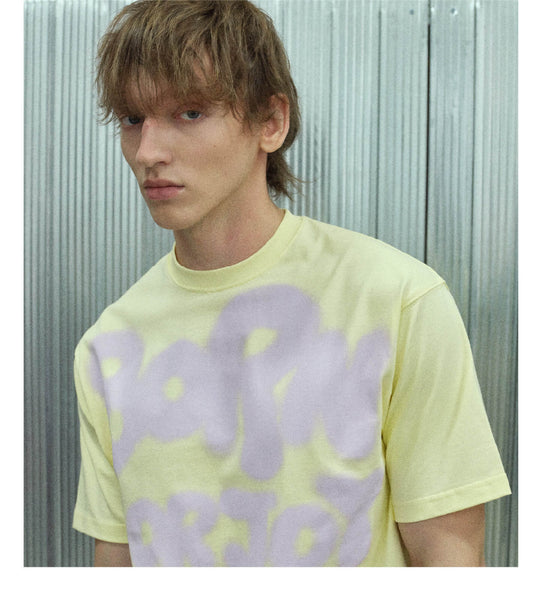 S45 Graffiti Letter Print Short Sleeve Tee | Face 3 Face