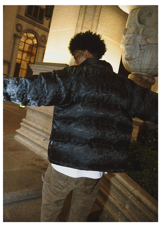 Remedy x STA STARMD SR 3D Logo Full Print Puffer Jacket | Face 3 Face