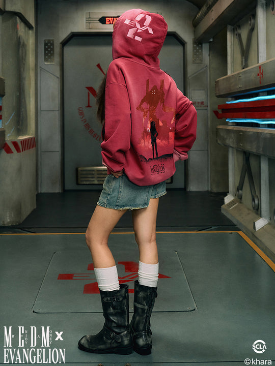 MEDM x EVA Evangelion Washed Zip-Up Hoodie | Face 3 Face