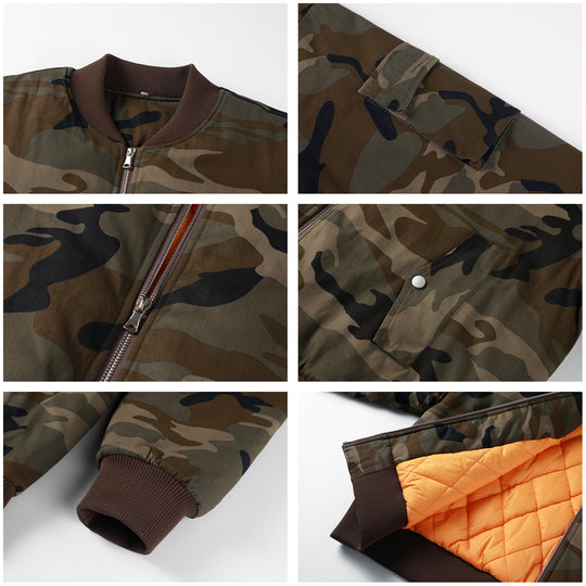 NOVACAM Camouflage MA-1 Military Jacket | Face 3 Face