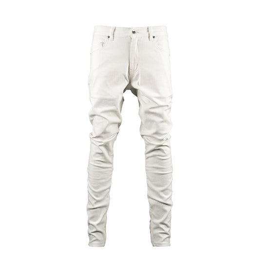 TGFCLUB Leather Patch Washed Slim Fit Jeans | Face 3 Face