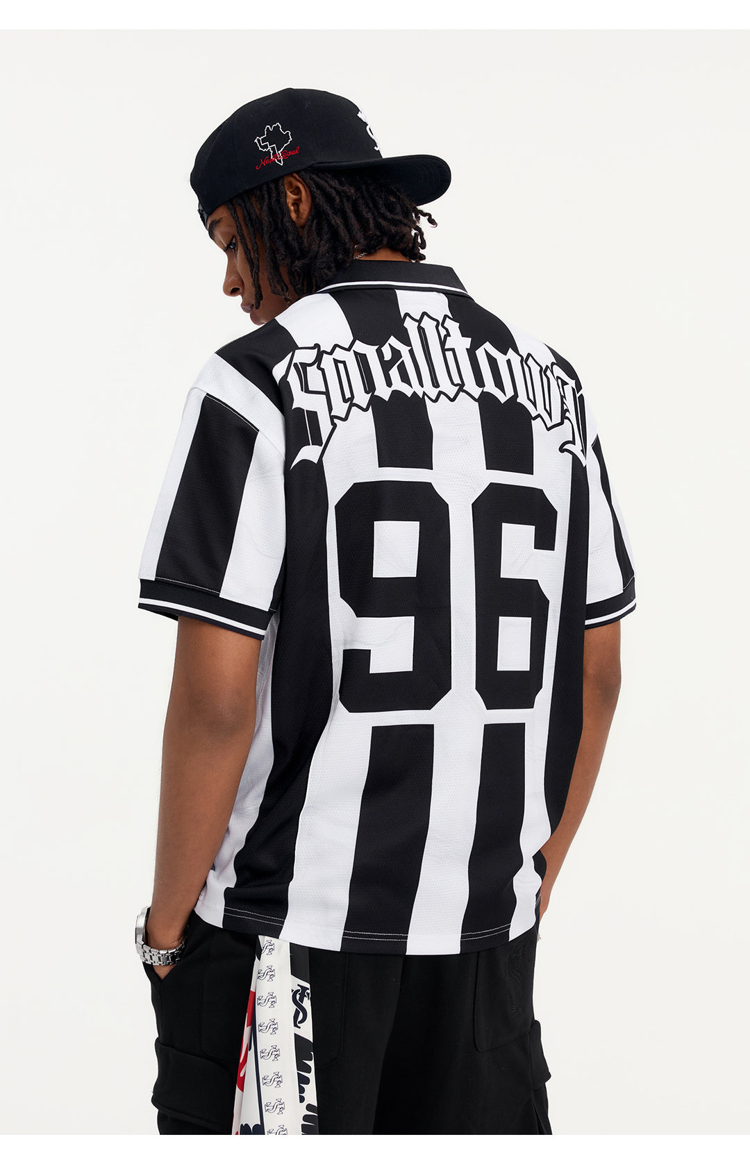 Small Town Kid Water Ripple Striped Polo Jersey | Face 3 Face