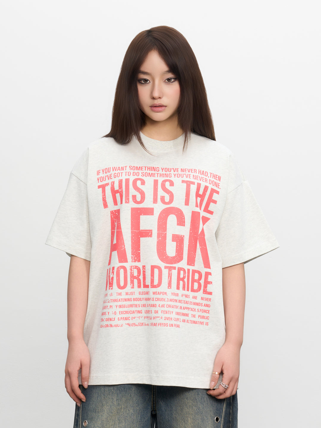 AFGK Vintage Logo Print Tee | Face 3 Face