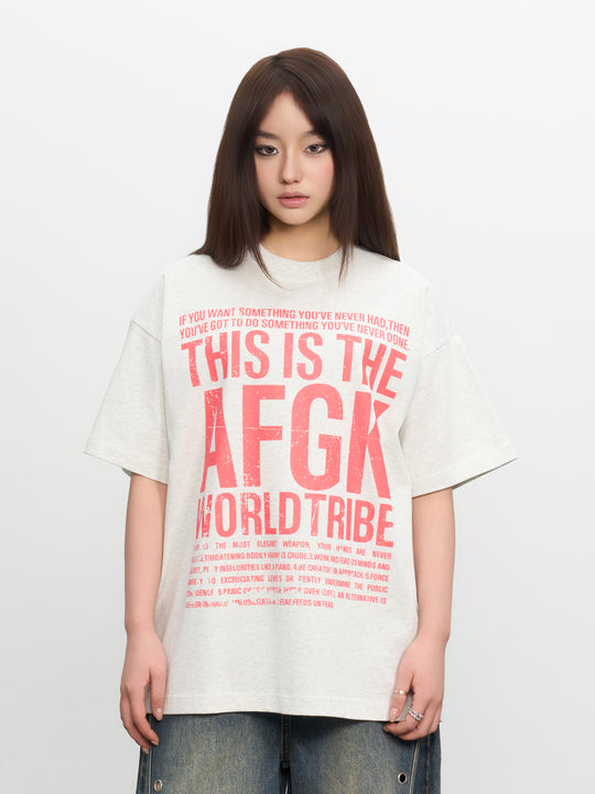 AFGK Vintage Logo Print Tee | Face 3 Face