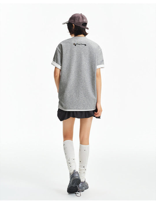 MEDM Small Leopard Logo Patch Long Sleeve Tee | Face 3 Face