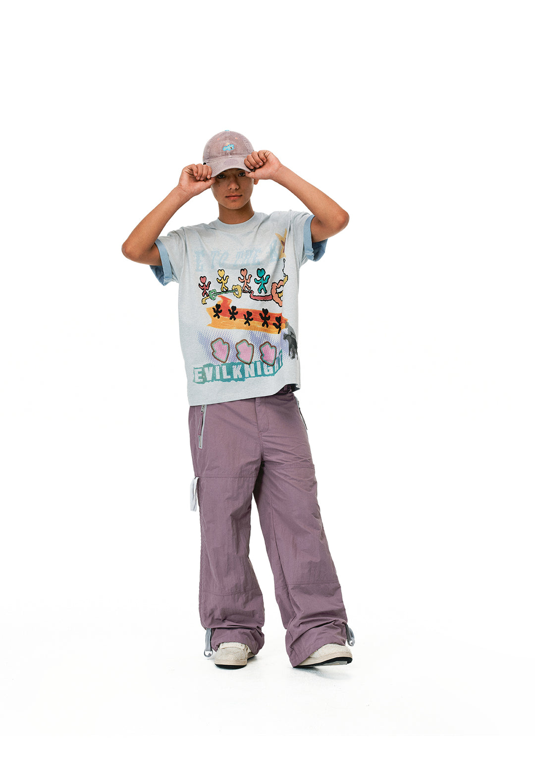 EVILKNIGHT(EK) Hand Painted Graffiti Tee | Face 3 Face