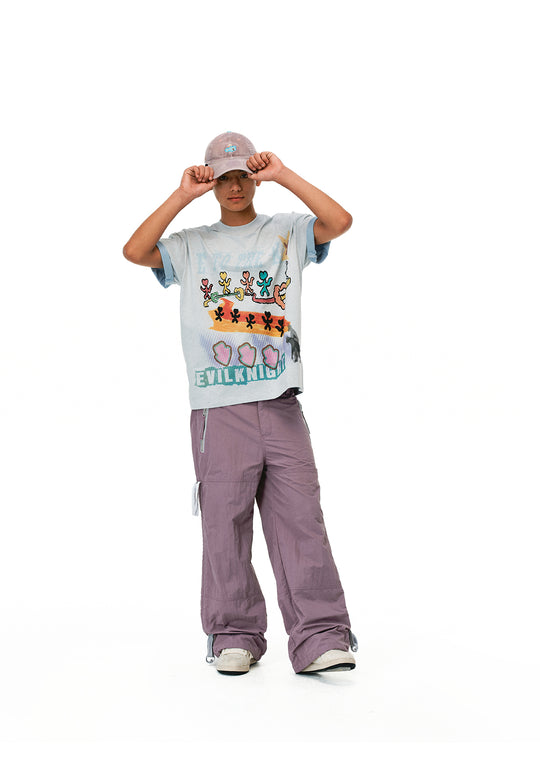 EVILKNIGHT(EK) Hand Painted Graffiti Tee | Face 3 Face