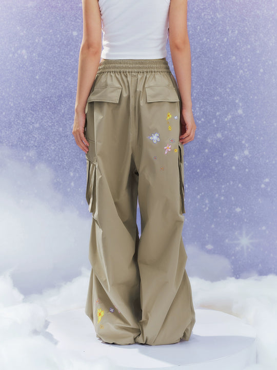 MEDM Floral Print Utility Cargo Pants | Face 3 Face
