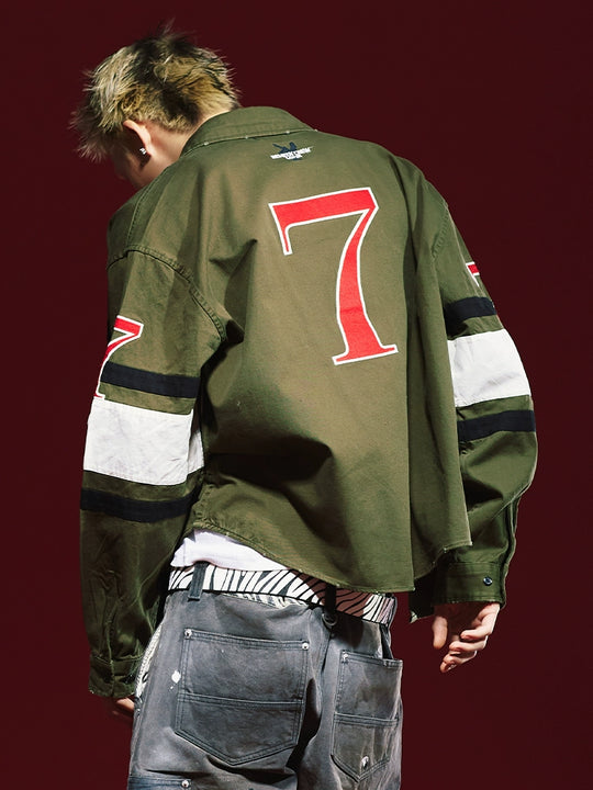 Remedy 3D Embroidered Striped Long Sleeve Shirt | Face 3 Face