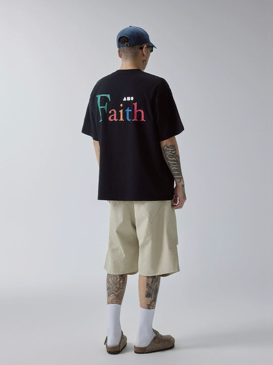 F2CE Colorful Faith Print Tee | Face 3 Face