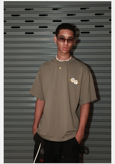 DICETINY Basic Dice Logo Embroidery Tee | Face 3 Face