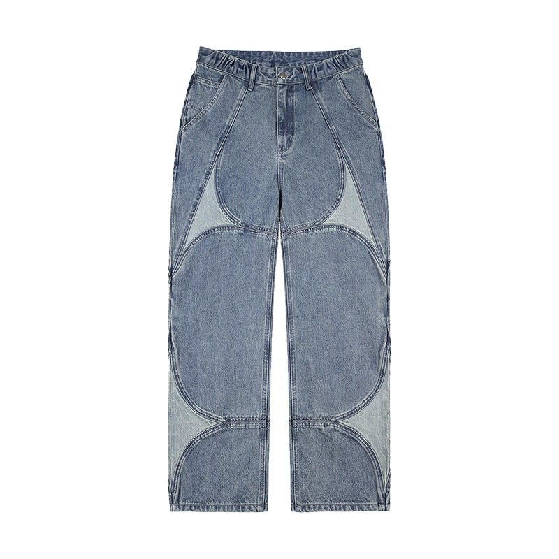 1807 Four Pointed Star Split Structure Jeans | Face 3 Face