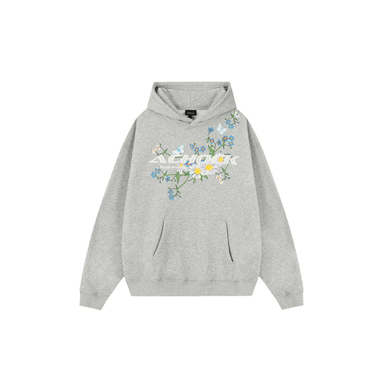 Puff print hoodies | Achock Foam Printed Flower Hoodie | Face 3 Face