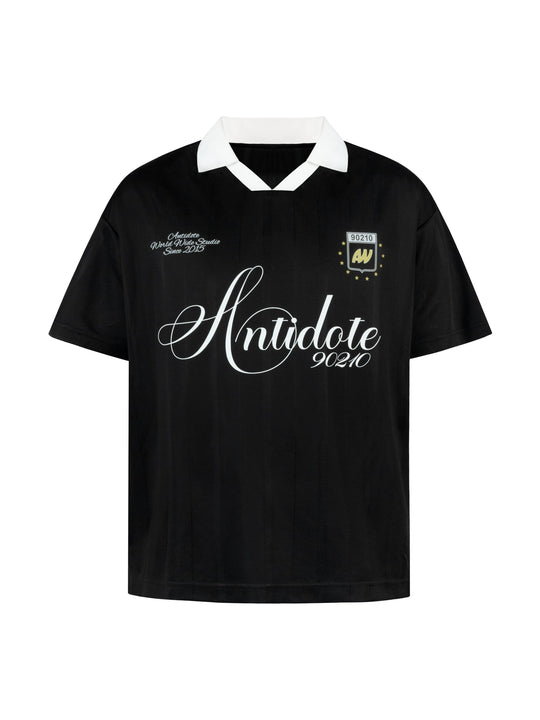 ANTIDOTE Striped Jersey Polo | Face 3 Face