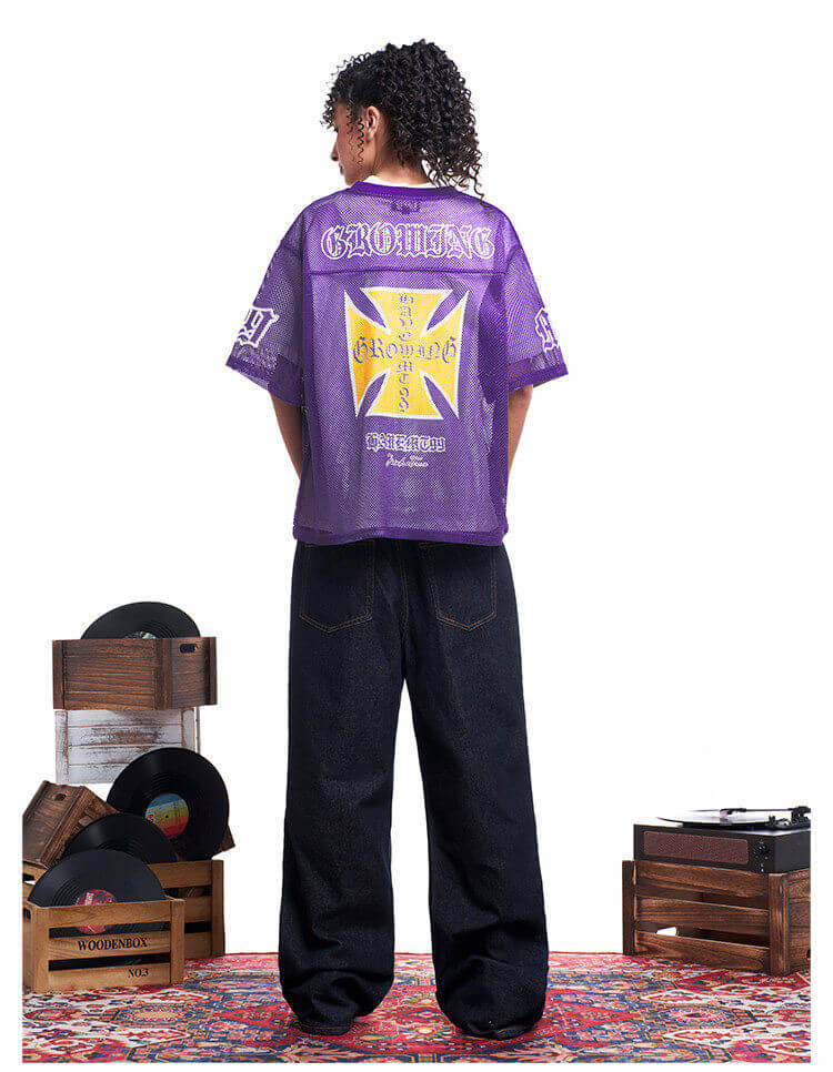 F3F Select 99 Cross Print Mesh Short Sleeve Jersey | Face 3 Face